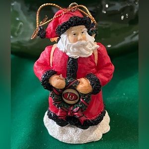 2000 Vintage/ New University of Indiana IU Hoosiers Collector’s Santa Ornament